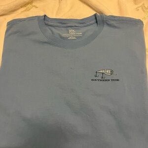 Southern Tide Sky Blue Short Sleeve Tee